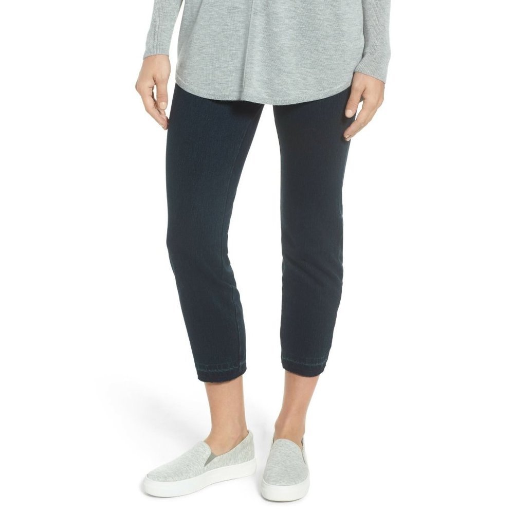 Lysse Slimming Cigarette Crop Leggings Indigo Blue Denim Style #1890 X-Small 2-4
